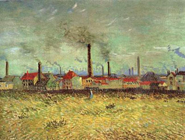 steve art gallery Factories at Asnieres Seen from the Quai de Clichy Vincent Van Gogh