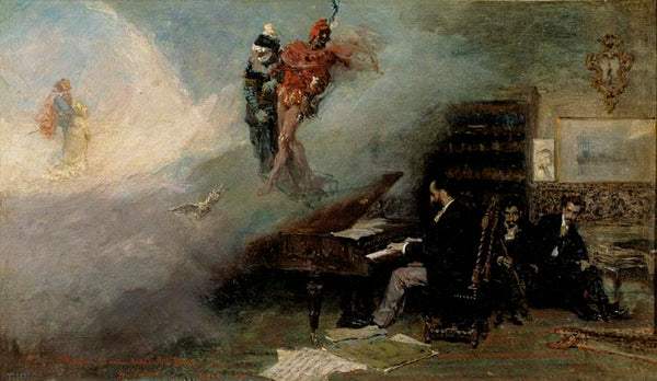 steve art gallery Fantasy on 'Faust' Mariano Fortuny y Marsal 40x69cm
