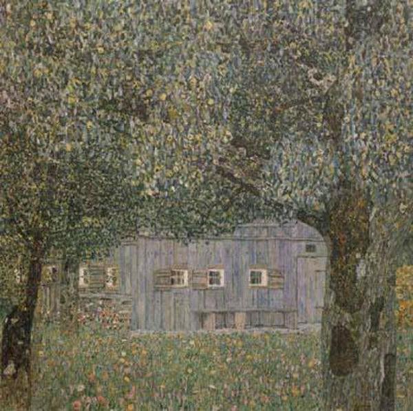 steve art gallery Farmhouse in Upper Austria Gustav Klimt 50x50cm