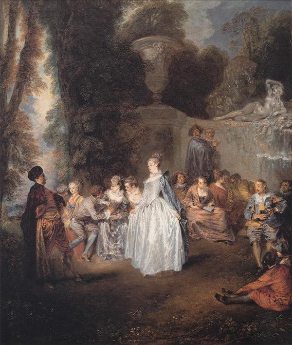 steve art gallery Fetes Venetiennes Jean-Antoine Watteau 56x46cm