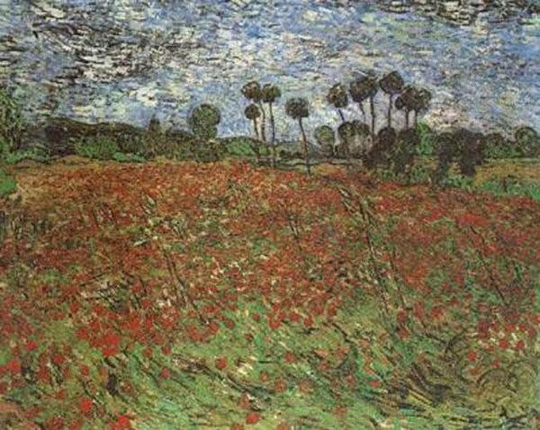 steve art gallery Field with Poppies Vincent Van Gogh 60x50cm