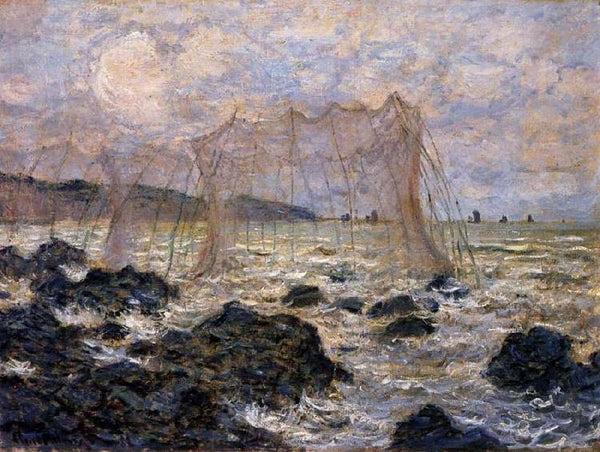 steve art gallery Fishing Nets at Pouruille Claude Monet 50x40cm