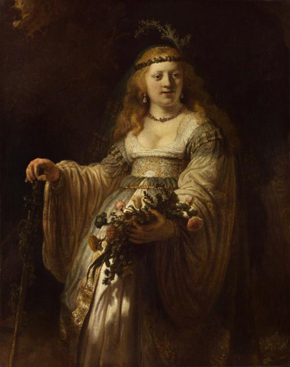 steve art gallery flora REMBRANDT Harmenszoon van Rijn 50x40cm