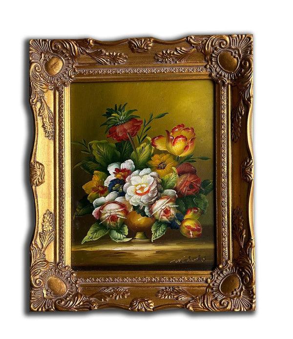 Steve Art Gallery Flowers Hand-painted 28x33 Cm Eller 11x13 Ins
