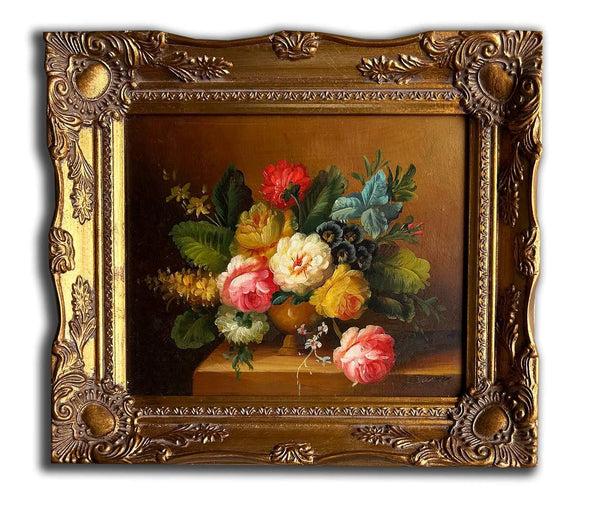 Steve Art Gallery Flowers Hand-painted 28x33 Cm Eller 11x13 Ins