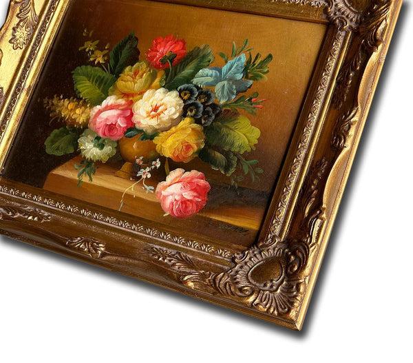 Steve Art Gallery Flowers Hand-painted 28x33 Cm Eller 11x13 Ins