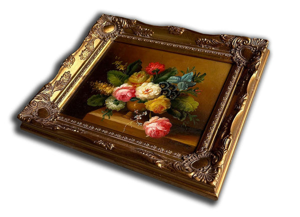 steve art gallery Flowers hand-painted 28x33 cm eller 11x13 ins