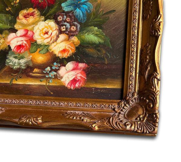 Steve Art Gallery Flowers Hand-painted 28x33 Cm Eller 11x13 Ins