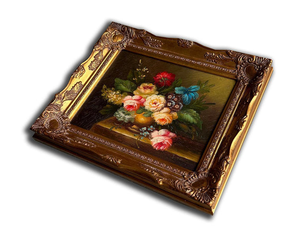 steve art gallery Flowers hand-painted 28x33 cm eller 11x13 ins