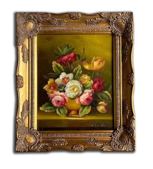 steve art gallery Flowers hand-painted 28x33 cm eller 11x13 ins