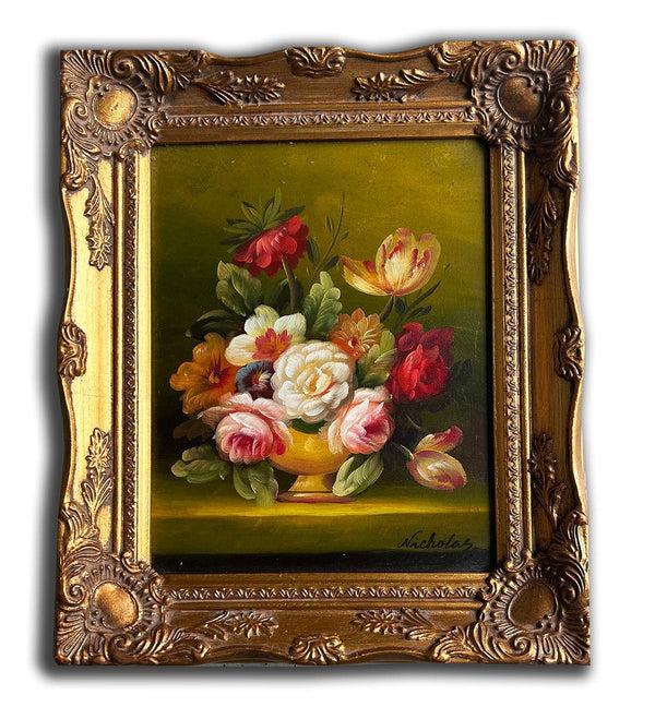 Steve Art Gallery Flowers Hand-painted 28x33 Cm Eller 11x13 Ins