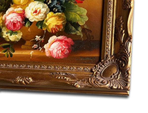 Steve Art Gallery Flowers Hand-painted 28x33 Cm Eller 11x13 Ins