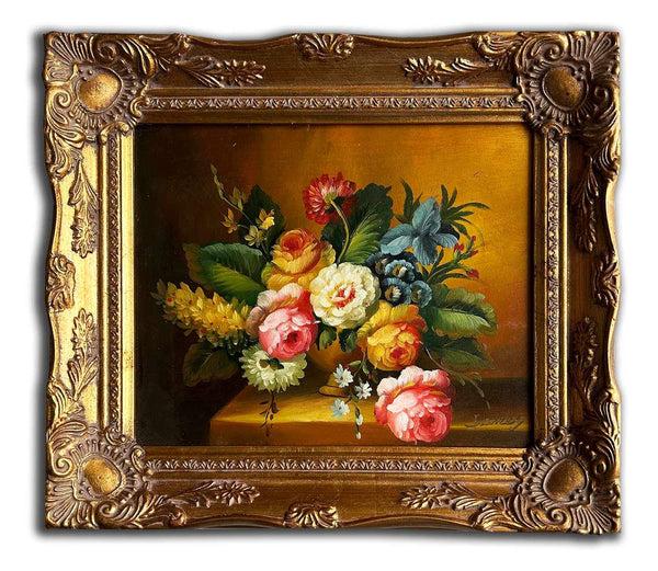Steve Art Gallery Flowers Hand-painted 28x33 Cm Eller 11x13 Ins