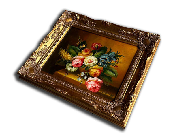 steve art gallery Flowers hand-painted 28x33 cm eller 11x13 ins