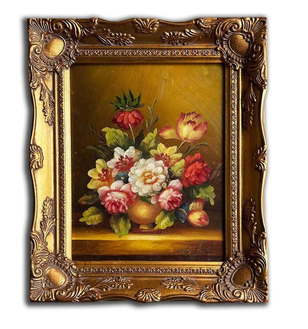 Steve Art Gallery Flowers Hand-painted 28x33 Cm Eller 11x13 Ins