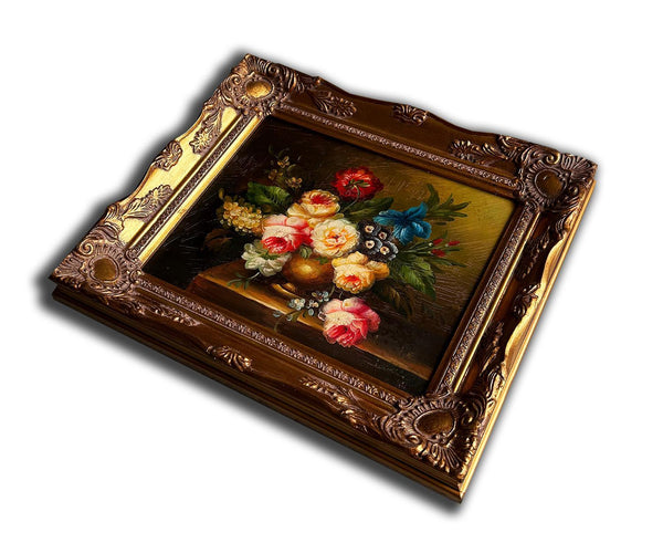 Steve Art Gallery Flowers Hand-painted 28x33 Cm Eller 11x13 Ins