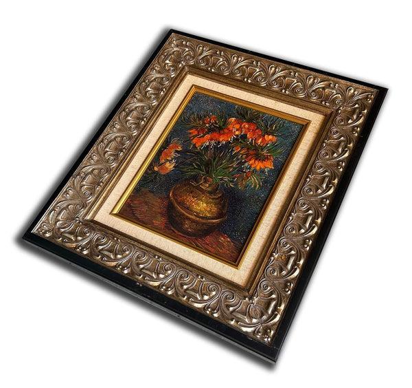 Steve Art Gallery Flowers In Copper Vase By Van Gogh 39x45 Cm Eller 16x18 Ins
