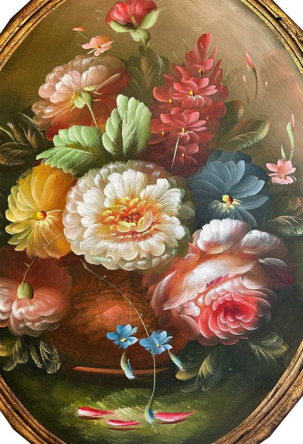 Steve Art Gallery Flowers With Fantastic Frame Whole Size 36x48 Cm