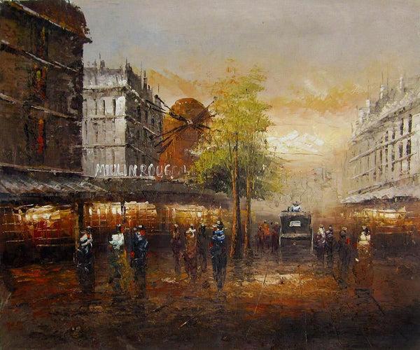 steve art gallery France Paris Eiffel Tower oil painting 50x60 cm