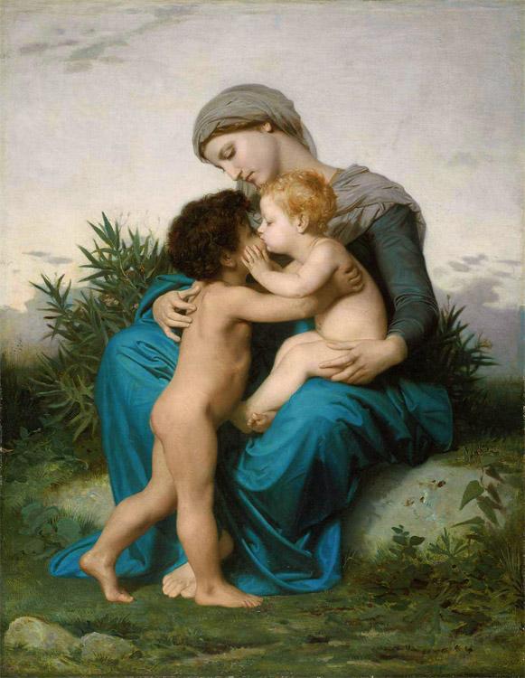 steve art gallery Fraternal Love Adolphe William Bouguereau 50x40cm