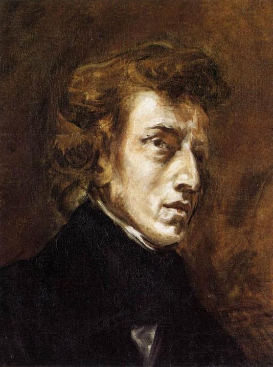 steve art gallery Frederic Chopin Eugene Delacroix 46x38cm