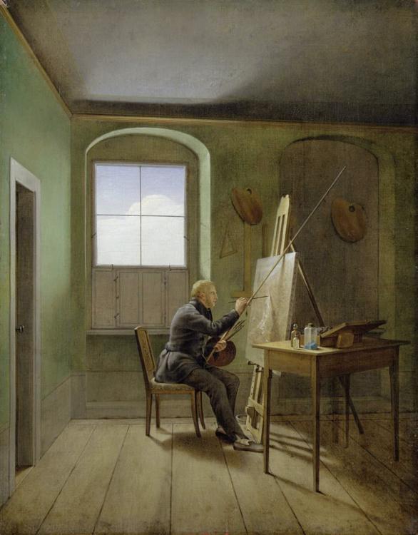 steve art gallery Friedrich Painting in his Georg Friedrich Kersting 54x42cm