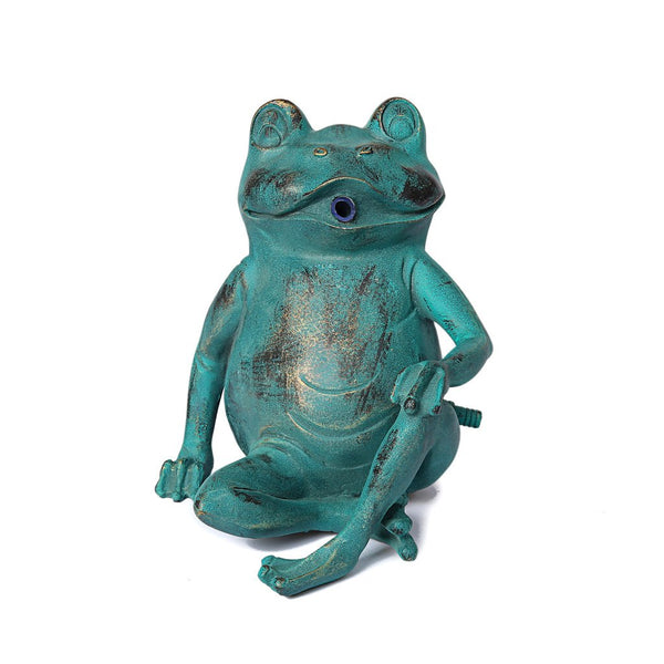 steve art gallery Frog fountain for your garden 21x18x20 cm