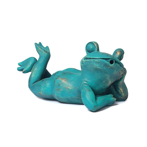 steve art gallery Frog fountain for your garden 26x14x14 cm