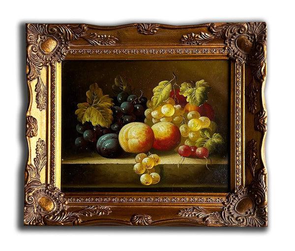 steve art gallery Fruits grape and peach hand-painted 28x33 cm eller 11x13 ins