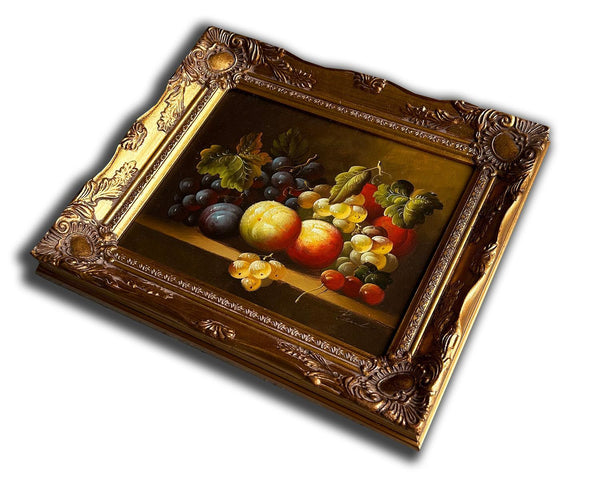 steve art gallery Fruits grape and peach hand-painted 28x33 cm eller 11x13 ins