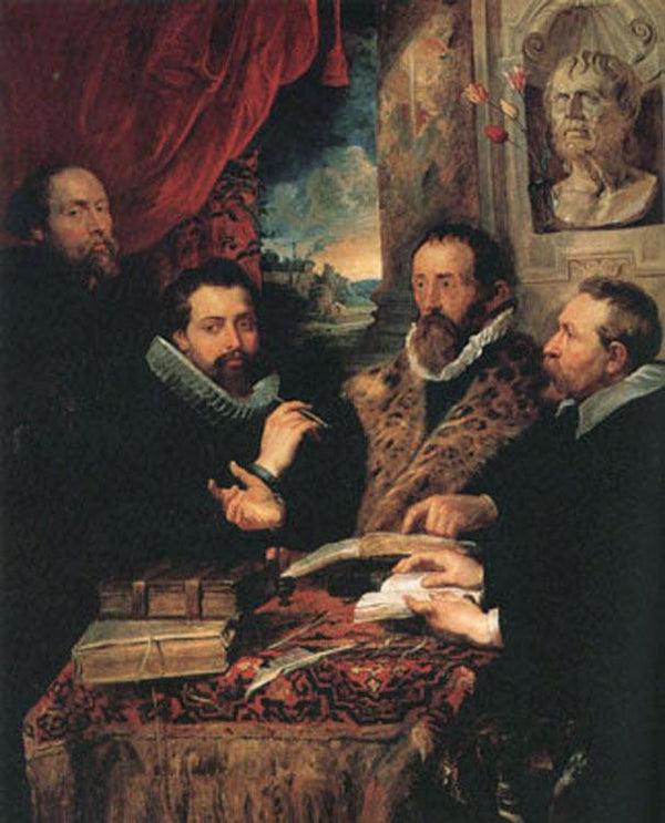 steve art gallery Fustus Lipsius and his Pupils or The Four Pbilosopbe Peter Paul Rubens 50x40 cm