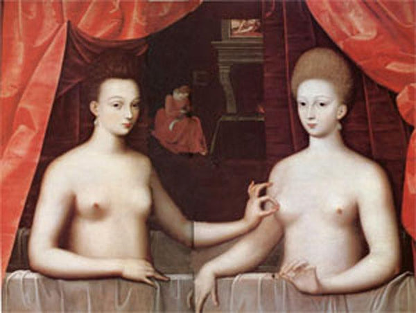 steve art gallery Gabrielle d'Estrees and One of Her Sisters Fontainebleau