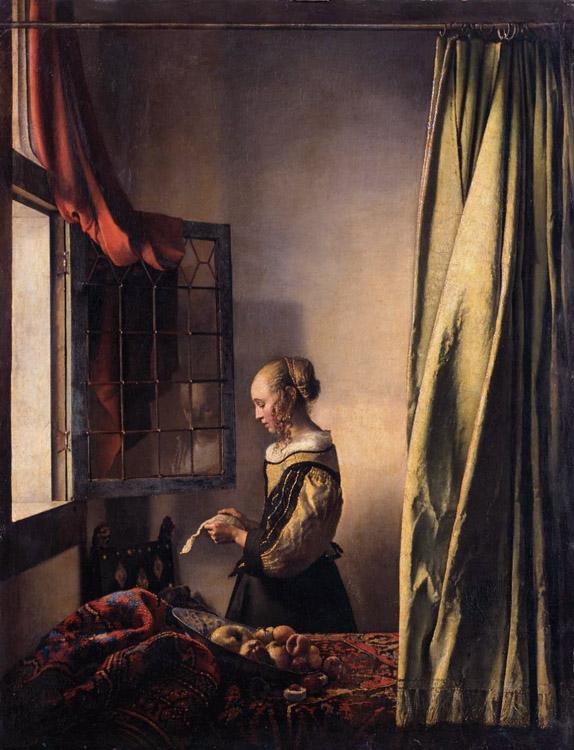 steve art gallery Girl Reading a Letter at an Open Window Johannes Vermeer 50x40cm