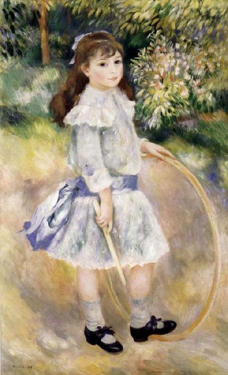 steve art gallery Girl with a Hoop Pierre Renoir 60x40cm