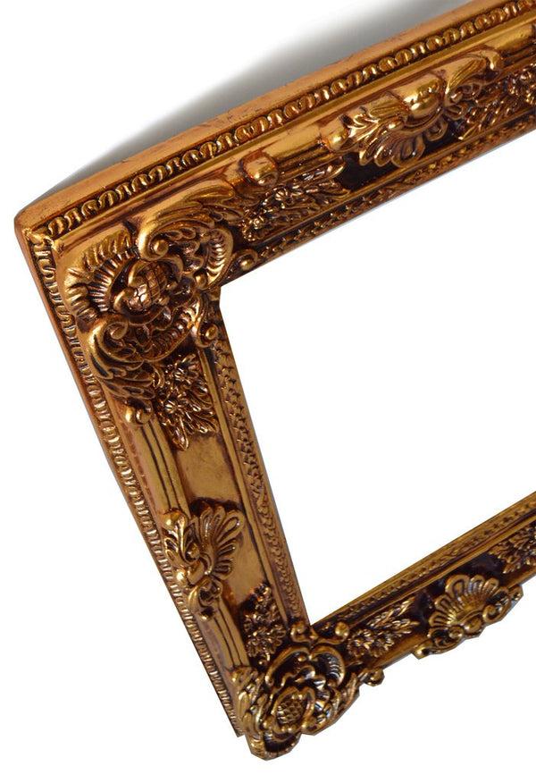 Steve Art Gallery Golden Frame With Mirror Inner Size 30x40 Cm