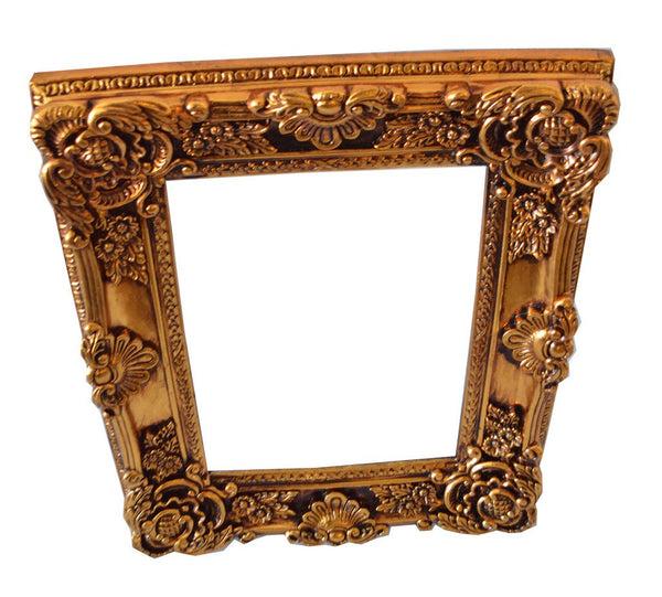 Steve Art Gallery Golden Frame With Mirror Inner Size 30x40 Cm