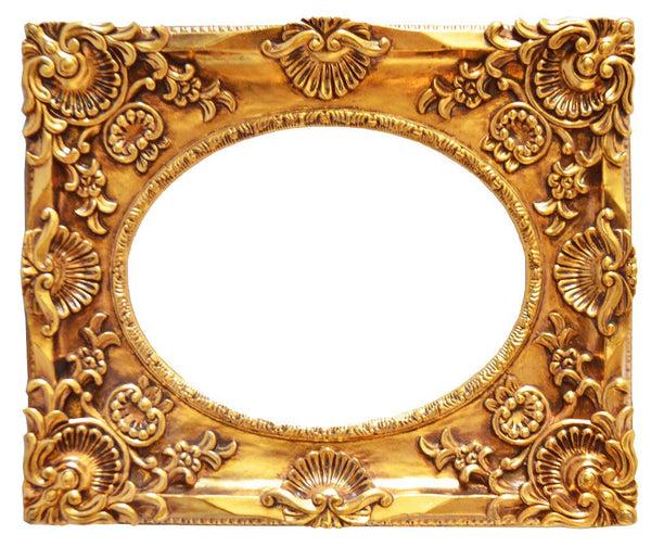 Steve Art Gallery Golden Frame With Mirror Inner Size 30x40 Cm