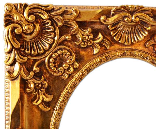 Steve Art Gallery Golden Frame With Mirror Inner Size 30x40 Cm