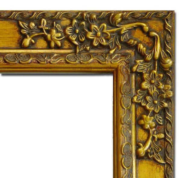 Steve Art Gallery Golden Frame With Mirror Inner Size 50x60 Cm
