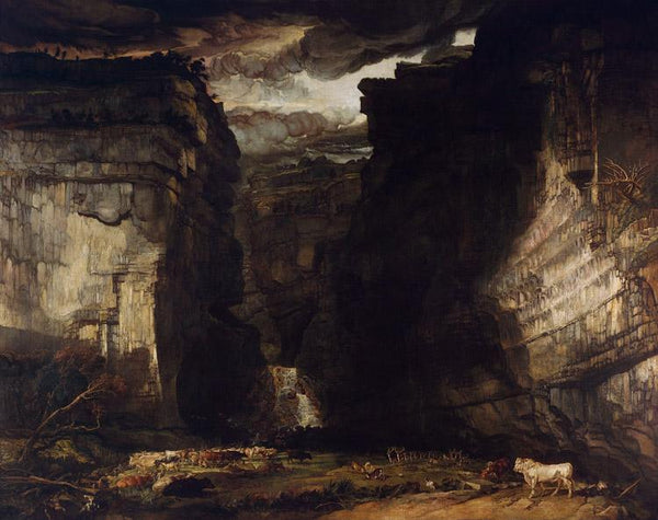 steve art gallery Gordale Scat Yorkshire James Ward 50x40cm