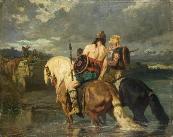 steve art gallery Goths crossing a river Évariste Vital Luminais