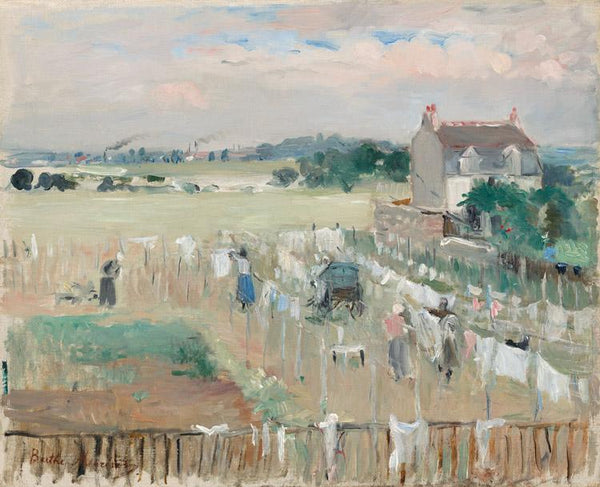steve art gallery Hanging the Laundry out to Dry Berthe Morisot 50x40cm