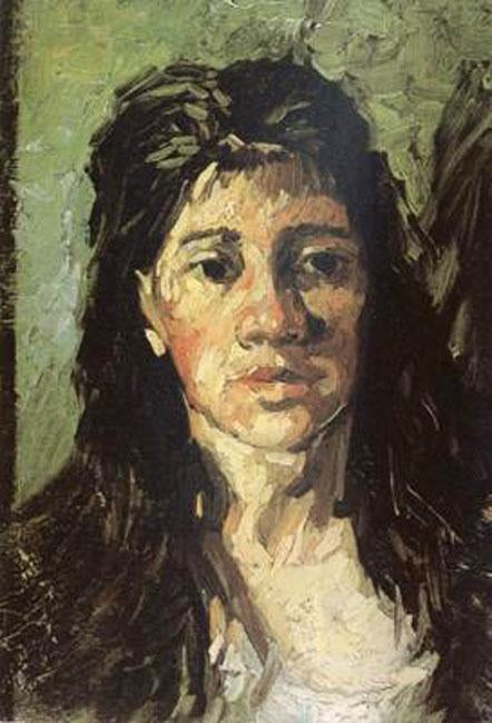steve art gallery Head of a Woman with her Hair Loose Vincent Van Gogh 35x24cm