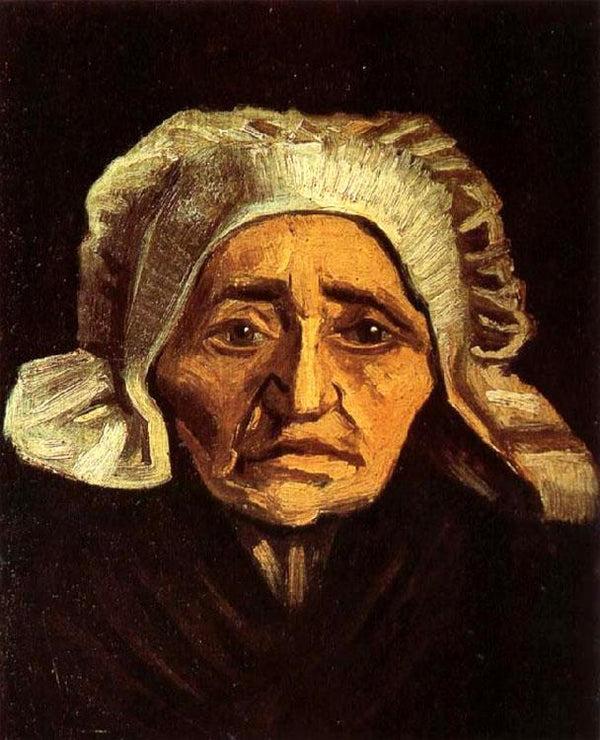 steve art gallery Head of an old peasant Woman with White Cap Vincent Van Gogh 33x26cm