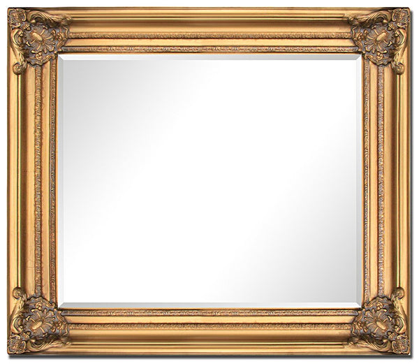 Steve Art Gallery Heavy Beveled Mirror In Solid Wood 67x77 Cm