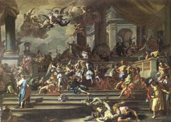 steve art gallery Heliodorus Chased from the Temple Francesco Solimena 60x40cm