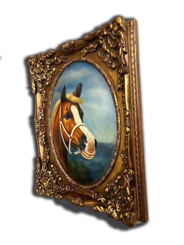 Steve Art Gallery Horse Painting With Fantastic Frame Inner Size 30x40 Cm