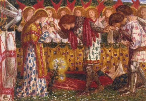 steve art gallery How Sir Galahad Dante Gabriel Rossetti 29.2x41.9cm