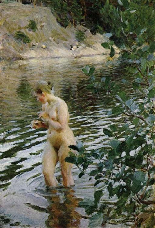steve art gallery huttrande flicka Anders Zorn 60x40cm