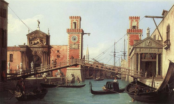 steve art gallery Il Ponte dell'Arsenale Canaletto 47x78cm